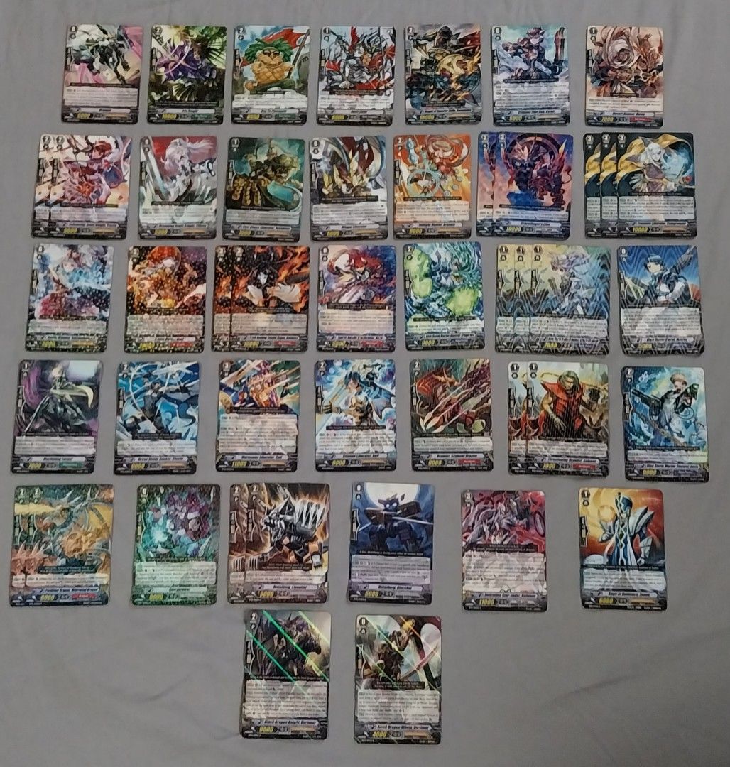 Cardfight Vanguard - Assorted Single Rare Cards 1st Set (Category: Raw Singles) located in Quezon City. Submitted by enryks.boxofstuff (Listing ID 1464983682, Image 1). Description: - Php 50 per card - Php 2,300 for all of them.