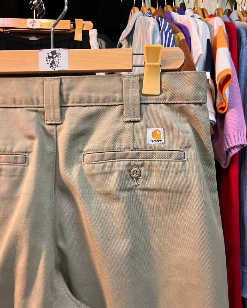 Carhartt Khaki Blended Twill Work Pants (Category: Trousers) located in Baguio. Submitted by marcusmartin2600 (Listing ID 1465117080, Image 3). Description: Size: 32 x 34 on tag Condition: Excellent | signs of usage 📏 Measurement via Tape Measure (in inches): Waist Circumference: 33” Length: 45” leg opening: 9” Inseam: 34” Front rise: 13.5” Back rise: 14.5” . Note: Please check detailed photos before bidding to avoid cancellations. Also availabl