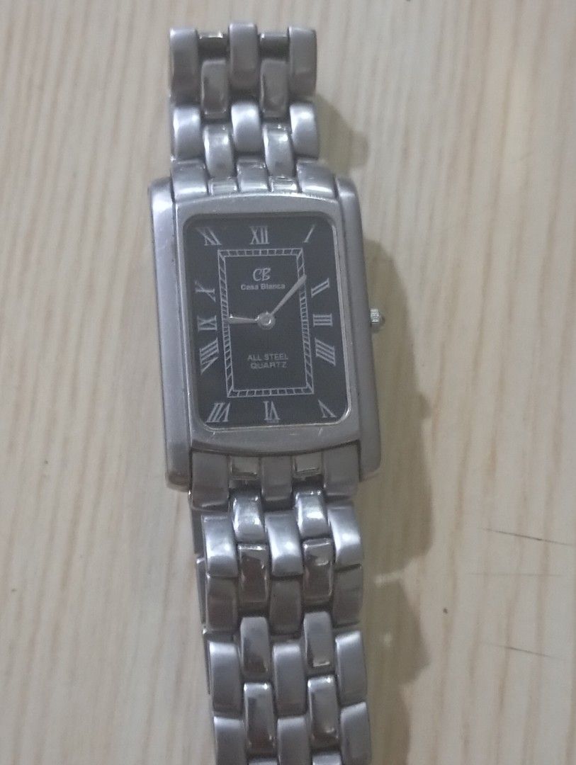 Casa Blanca (Category: Men's Watches) located in Las Pinas. Submitted by quick_deals_great_finds2 (Listing ID 1465144465, Image 1). Description: Original good working condition Quartz with battery 30x35mm medium fits wrist 6.8.