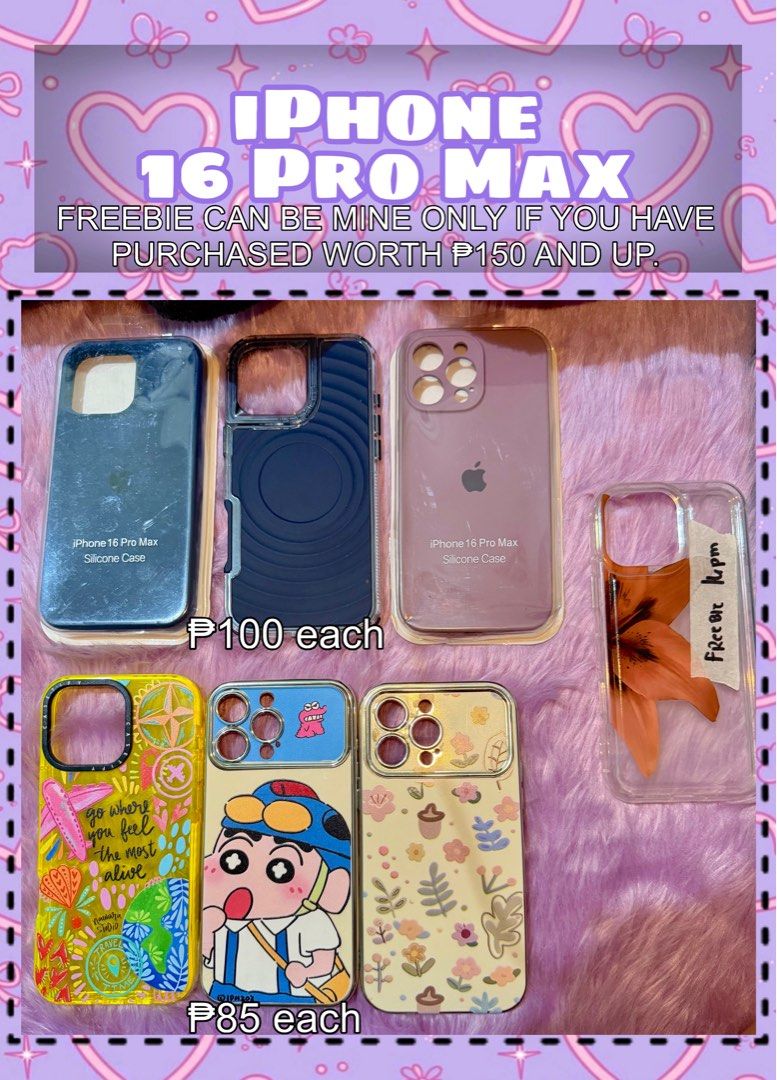 Casing for iPhone units (Category: Cases & Sleeves) located in Paranaque City. Submitted by hrdypcnz (Listing ID 1465027019, Image 2). Description: ໒꒰ྀི๑• ༝ •๑꒱ྀི১ 𝐀𝐟𝐟𝐨𝐫𝐝𝐚𝐛𝐥𝐞 𝐢𝐏𝐡𝐨𝐧𝐞 𝐂𝐚𝐬𝐞? 𝐈 𝐠𝐨𝐭𝐜𝐡𝐮! ❀࿐ —Starts at ₱50 —with bundles —Premium/branded cases nothing above ₱150 For iPhone 6 to 17 Pro Max ✨ 📍Malabon City.
