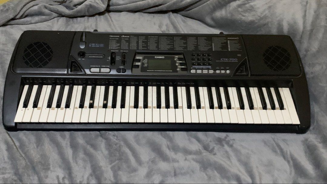 Casio CTK-700 100 Bank Keyboard (Category: Musical Instruments) located in Manila. Submitted by rinzensaddiction (Listing ID 1465076351, Image 1). Description: Bought in 2010. Been used in Church and for musical hobbies. No accessories included, only its power cord. 61 full-size keys, good for keyboard beginners. .