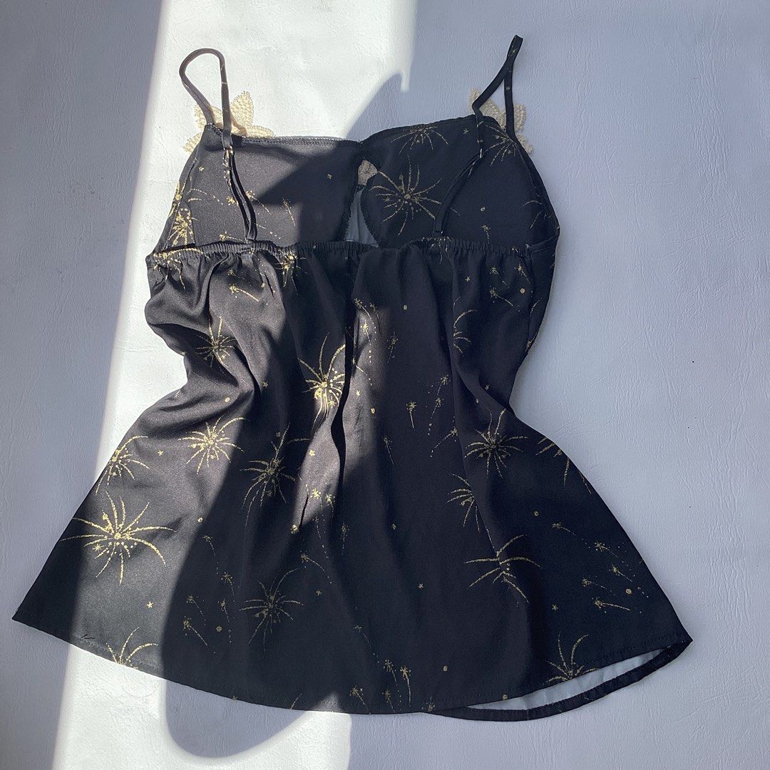 Celestial Nlack with Floral Lace Trim (Category: Sleeveless) located in Pasig City. Submitted by wear_she_goes (Listing ID 1465037871, Image 3). Description: .