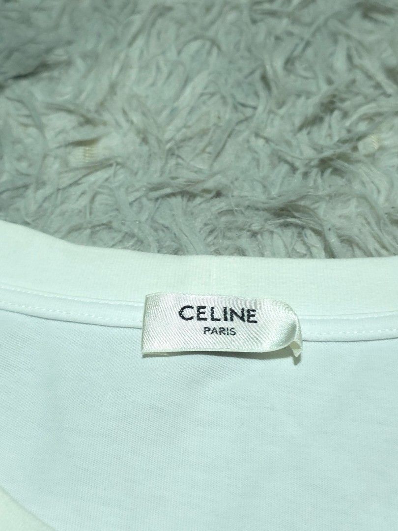 Celine (Category: Shirts) located in Abulug. Submitted by humanwhosellthings (Listing ID 1464970328, Image 3). Description: CELINÈ PARIS Womens Tee ✅️Size: Medium on tag fit to Small ✅️Dimes: 17W x 23L ✅Condition: Excellent ✅Issue: None ✅Color Rate: 9.5/10.