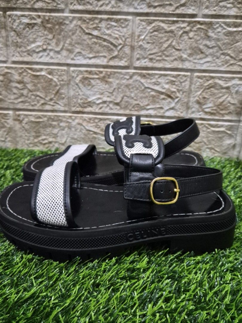CELINE Triomphe Sandals | Coded | Size 35 - Runs Large, fits up to size 36 (Category: Sandals) located in Antipolo. Submitted by saribymonica (Listing ID 1465033423, Image 2). Description: CELINE Triomphe Sandals ✨ Size 35, fits up to 36 Coded/date marking available minor signs of usage Like-new condition Disclaimer: Please review all photos carefully. I am not affiliated with CELINE, and authenticity is not guaranteed. Kindly authenticate before