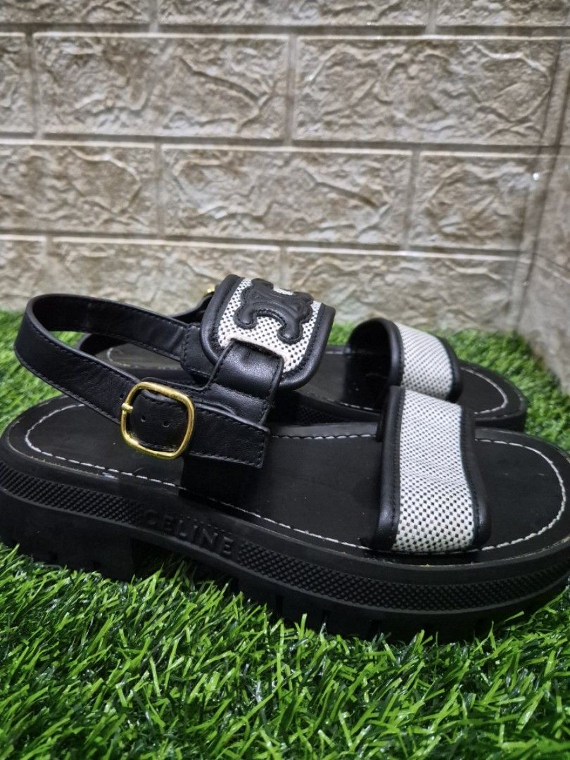 CELINE Triomphe Sandals | Coded | Size 35 - Runs Large, fits up to size 36 (Category: Sandals) located in Antipolo. Submitted by saribymonica (Listing ID 1465033423, Image 3). Description: CELINE Triomphe Sandals ✨ Size 35, fits up to 36 Coded/date marking available minor signs of usage Like-new condition Disclaimer: Please review all photos carefully. I am not affiliated with CELINE, and authenticity is not guaranteed. Kindly authenticate before