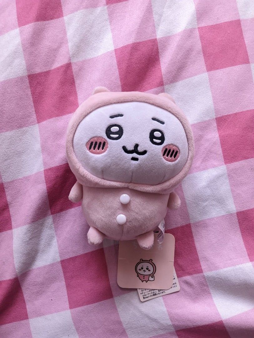 Chiikawa Pink Pajama Plushie (Category: Plushies & Soft Toys) located in Agdangan. Submitted by liveocean_eb83c0 (Listing ID 1465032294, Image 1). Description: Bought from Japan 15 cm tall | no issues.