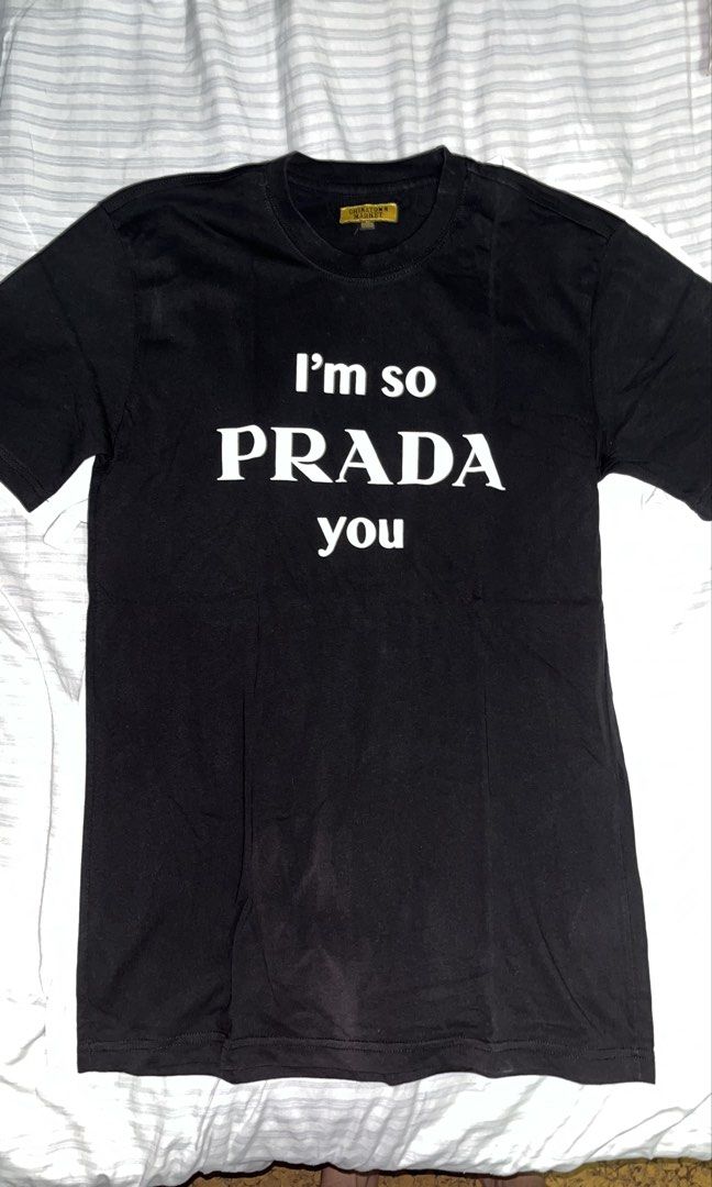 CHINATOWN MARKET Shirt (Category: Tshirts & Polo Shirts ) located in Baliuag. Submitted by daily_clozzy (Listing ID 1465029929, Image 1). Description: CHINATOWN MARKET (I’m so Prada you) shirt SIZE MEDIUM ₱730.