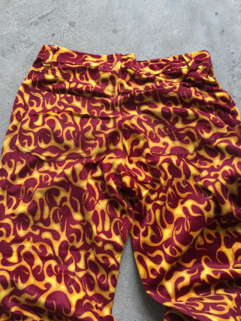 Chochie Casuals Flame Print Pants Size 36 (Category: Jeans) located in Polomolok. Submitted by joshualusa62716 (Listing ID 1465110033, Image 3). Description: Chochie Flame pants (Made in USA) Fleece fabric •Size 34-36 / Length 41-42 •9.5/10 Color rate •Excellent condition! South Cotabato Mindanao .