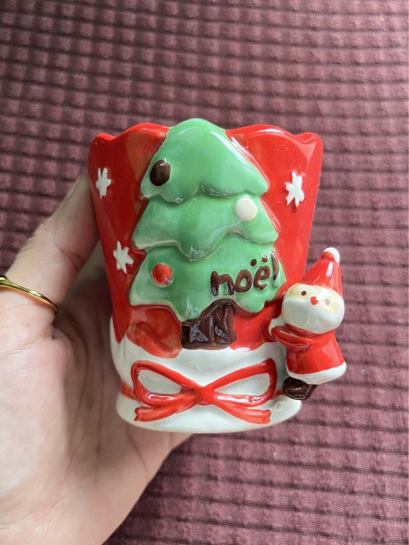 Christmas Decor Ceramic Mini Cup (Category: Other Kitchenware & Tableware) located in Rizal. Submitted by ayathrifts (Listing ID 1465030292, Image 1). Description: feel free to msg me for inquiries!.