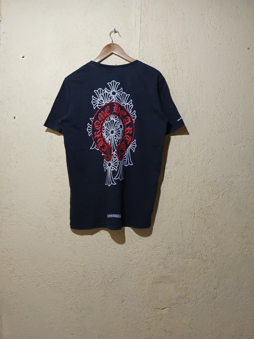 Chrome hearts multi cross (Category: Activewear) located in San Pablo. Submitted by thriftyjd (Listing ID 1465069371, Image 1). Description: Dimes: L29 x W21 Condition/color rate: 9/10 Issue: some parts of print has minimal lines.