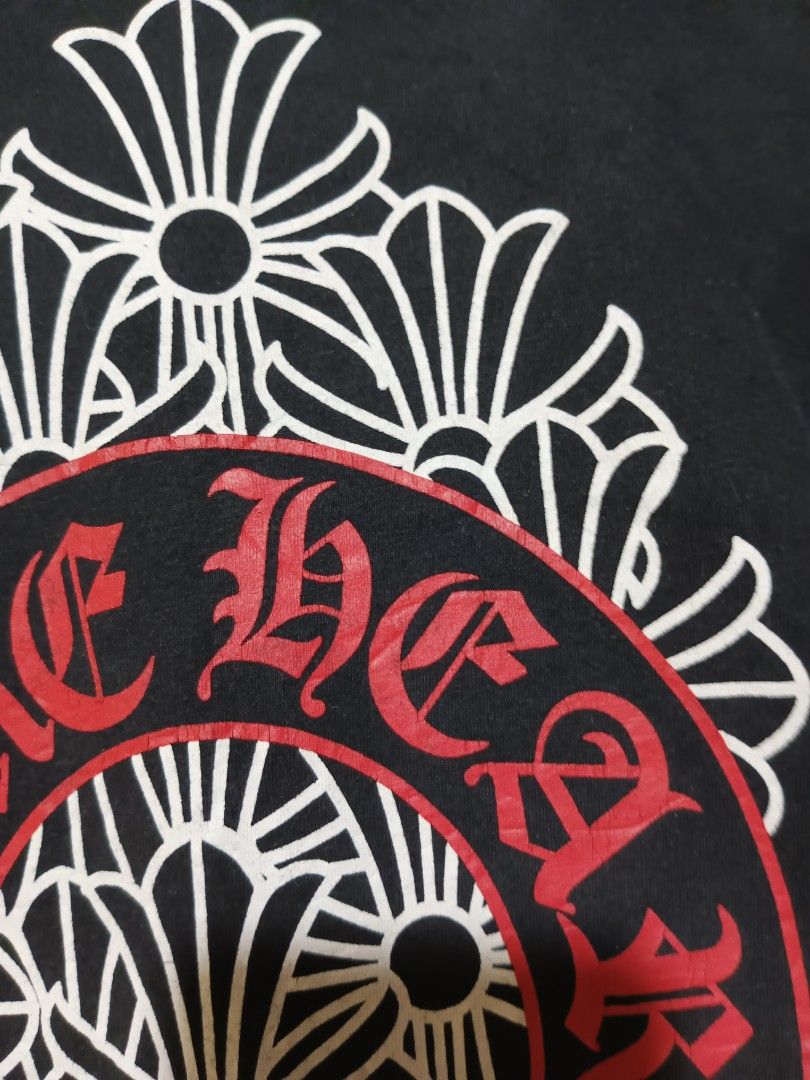 Chrome hearts multi cross (Category: Activewear) located in San Pablo. Submitted by thriftyjd (Listing ID 1465069371, Image 3). Description: Dimes: L29 x W21 Condition/color rate: 9/10 Issue: some parts of print has minimal lines.