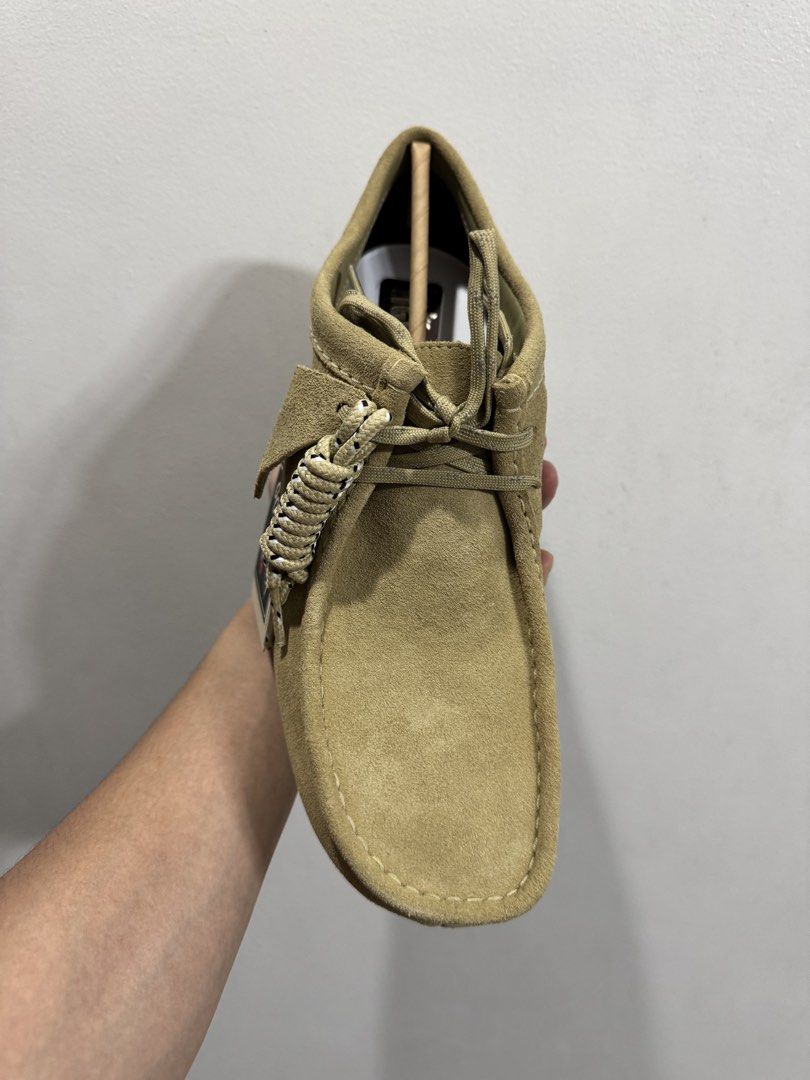 Clarks Wallabee GTX Maple Suede (Category: Casual Shoes) located in Marikina City. Submitted by cheese85 (Listing ID 1465012782, Image 2). Description: Brand new with box and extra laces Available size Size 8.5 UK / 9.5 US (best fit for sz 10.5 US) ₱9,000 only Selling below SRP.