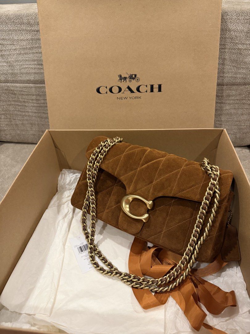 Coach Quilted Suede Tabby 26 Warm Brown (Category: Luxury Bags & Wallets) located in Taguig. Submitted by JHOs.it.up (Listing ID 1465124846, Image 1). Description: can pass as brandnew✨ complete inclusion tag, care card, dustbag with box. used twice..