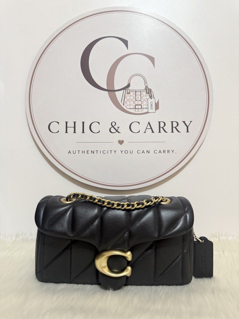 Coach Quilted Tabby 20 - Black (Category: Luxury Bags & Wallets) located in Quezon City. Submitted by chicandcarry.ph (Listing ID 1465025130, Image 1). Description: ✨Brandnew 💯 Original Coach Bag 🤎Inclusion: Tag, cc & dustbag 📩PM for more details 📦Shipping via J&T / LBC / Flash Express 🚚Shipping fee shouldered by buyer 💳Payment first via GoTyme / Bank Transfer ✅Can send additional photos and proof of authenticity upon request.