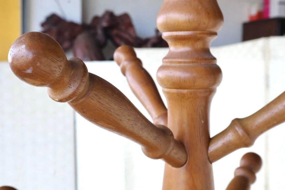 Coat Rack (Category: Shelves, Cabinets & Racks) located in Meycauayan. Submitted by marygracecasimiro (Listing ID 1465030191, Image 3). Description: JAPAN SURPLUS FURNITURE WOODEN COAT RACK WITH 10HOOKS Size 19L x 72H in inches (AS-IS ITEM) *Minimal Scratch Only IN GOOD CONDITION🩷 Price:5,000.