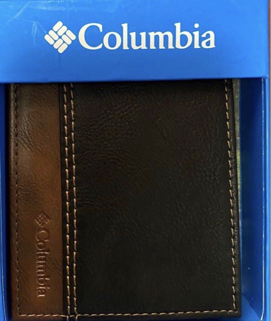 Columbia bifold leather waller (Category: Belt bags, Clutches and Pouches) located in Manila. Submitted by bwshoppe (Listing ID 1465019621, Image 1). Description: Brand new in box. Soft leather bifold wallet. Purchased in the US..