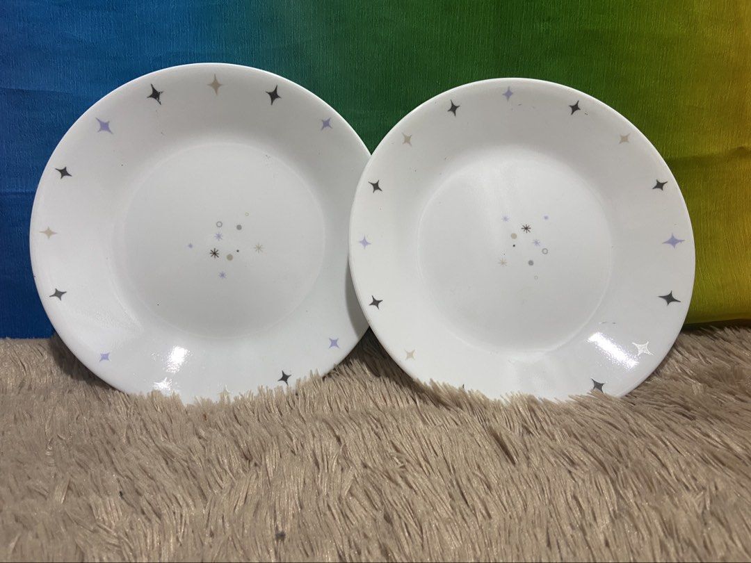Corelle dessert plate( 3 pcs) (Category: Dinnerware & Cutlery) located in Pasig City. Submitted by jie_russ (Listing ID 1461734784, Image 1). Description: corelle dessert plate USED Made in USA 2 pcs for ₱300.