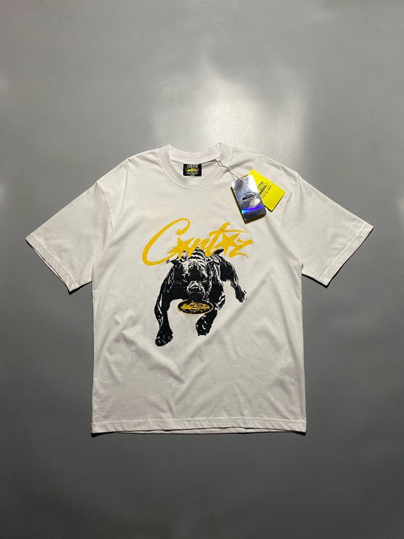 Corteiz Alcatraz Pitbull Tee (Category: Tshirts & Polo Shirts ) located in Pasay City. Submitted by thrift.wards (Listing ID 1465093954, Image 1). Description: Size Large Width: 21” Length: 28” .