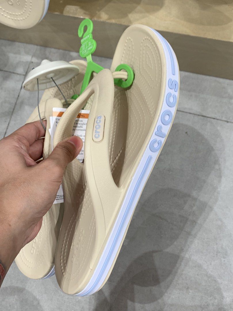 CROCS BAYABAND FLIP, SLIDES (Category: Slippers & Slides) located in Marikina City. Submitted by ilas.ph (Listing ID 1465060559, Image 1). Description: SAME DAY DELIVERY CREAM WITH LIGHT BLUE CROCS BAYABAND SALE UNISEX 1,650 each ALL SIZES AVAILABLE .