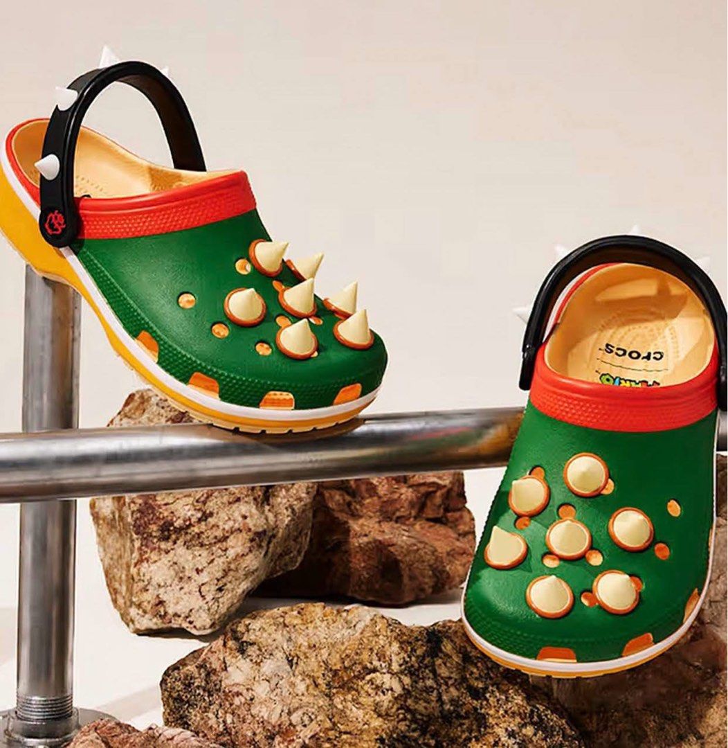 Crocs x Nintendo Classics ‘Bowser’ (Category: Slippers & Slides) located in Manila. Submitted by collectorfinds (Listing ID 1465040636, Image 1). Description: “RULE THE KINGDOM. OWN THE HEAT..” 🐢🔥 🚨 OPENING SALE Crocs x Nintendo Classics ‘Bowser’ Men’s US Size 10 ❌ Before ₱ 6,985 ✅ NOW ₱ 5,895 ONLY 📩 PM us to purchase 📍2nd Floor, 317 Fernando Poe Jr Ave . Quezon City. Right above Yamaha near LRT 1 - Roosevelt Station. 📈 Prices subject to ch