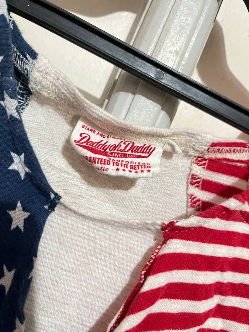 daddy oh daddy sleeveless america design (Category: Sleeveless) located in Bayombong. Submitted by dollwishcart (Listing ID 1465074752, Image 3). Description: xxs-xs! loc; luzon (nueva vizcaya).