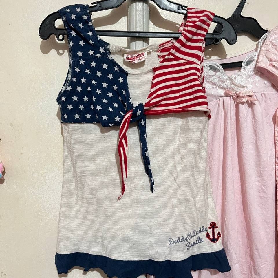 daddy oh daddy sleeveless america design (Category: Sleeveless) located in Bayombong. Submitted by dollwishcart (Listing ID 1465074752, Image 1). Description: xxs-xs! loc; luzon (nueva vizcaya).