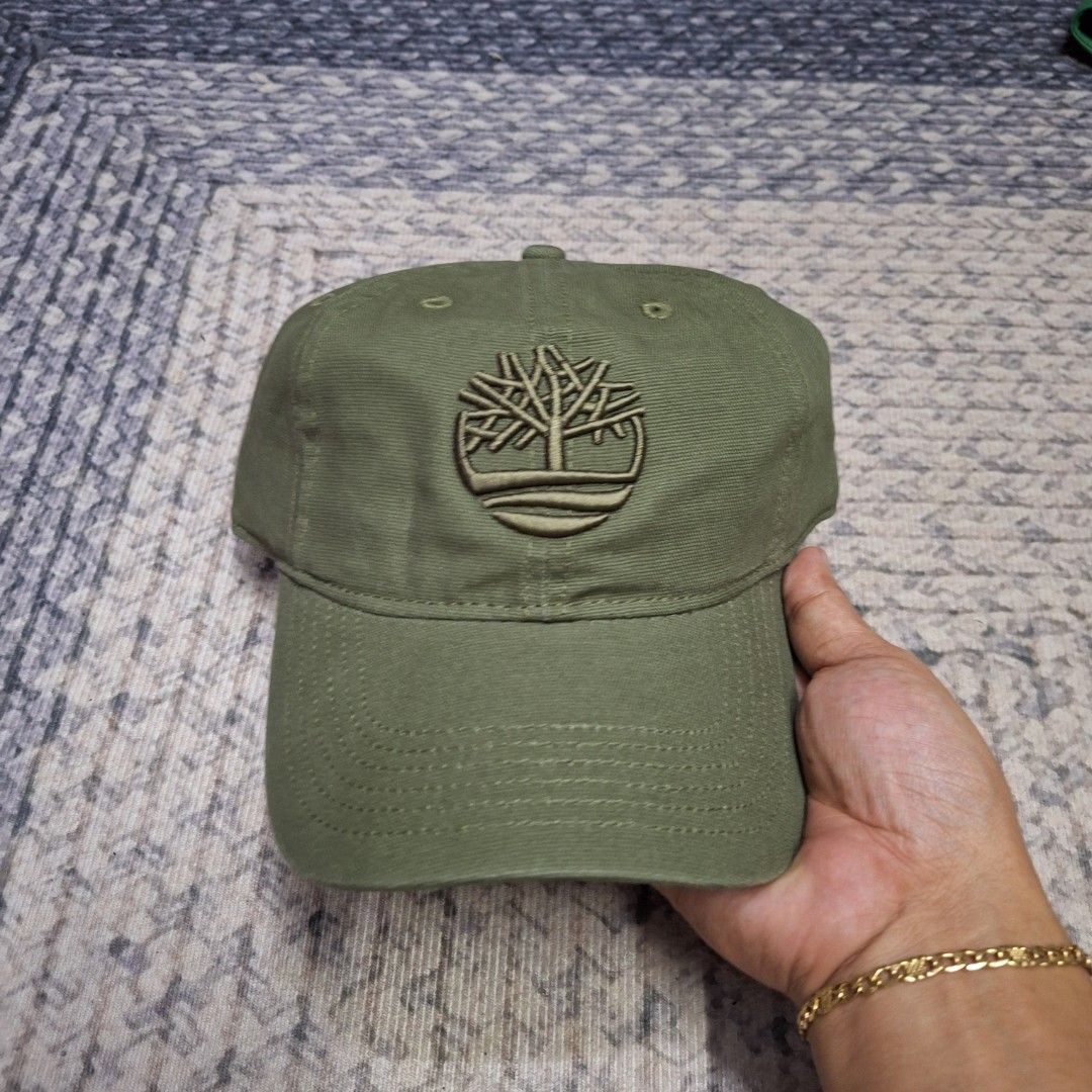 Dark Matcha big logo unstructured bucklestrap dad cap/hat by Timberland (Category: Caps & Hats) located in Balagtas. Submitted by capncaps09 (Listing ID 1464999723, Image 2). Description: Dark Matcha big logo unstructured bucklestrap dad cap/hat by Timberland organic cotton brand new legit 100% 550.