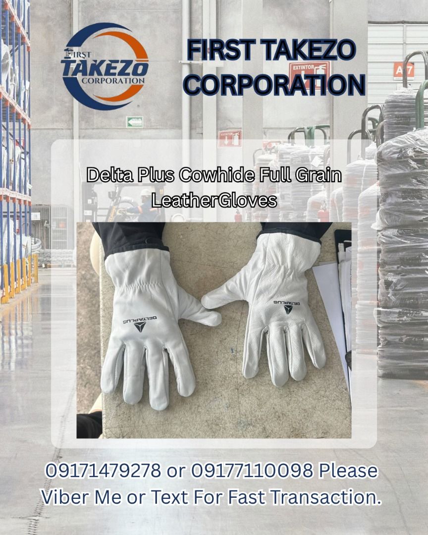 Delta Plus Cowhide Full Grain LeatherGloves (Category: Everything Else Others) located in Manila. Submitted by joeyroque09 (Listing ID 1464975740, Image 1). Description: Delta Plus Cowhide Full Grain LeatherGloves.