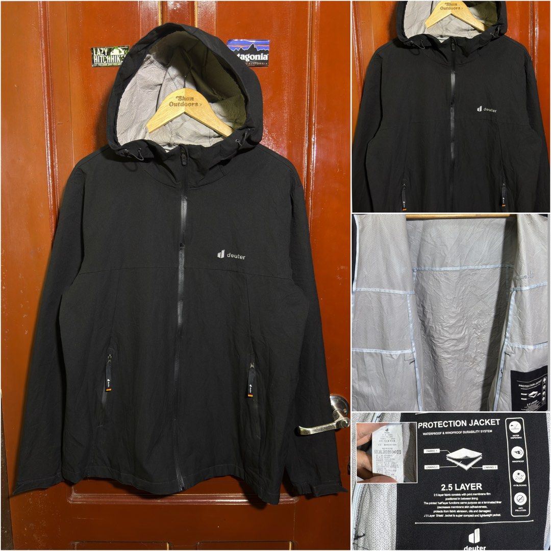 Deuter 2.5 layer rain jacket (Category: Coats, Jackets and Outerwear) located in Pagadian. Submitted by shan_outdoors (Listing ID 1465082828, Image 1). Description: Deuter 2.5 layer rain jacket Excellent condition waterproof for heavy rains 22.5 width 28.5 length XL .
