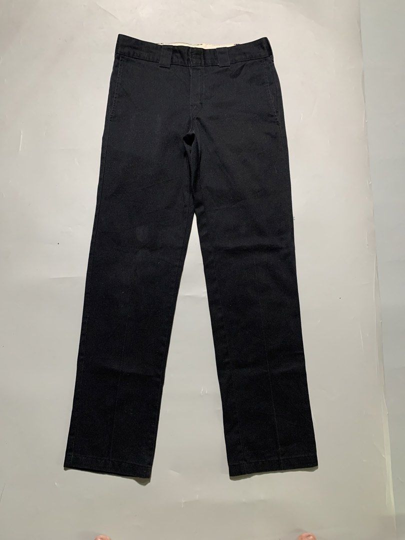 DICKIES SLIM STRAIGHT BLACK PANTS (Category: Chinos) located in Taguig. Submitted by thehookv1 (Listing ID 1464979310, Image 1). Description: DICKIES SLIM STRAIGHT BLACK SIZE 30x34 VGOOD CONDITION Lints issue buy nalang kayo lints remover authentic Taguig Dm me .