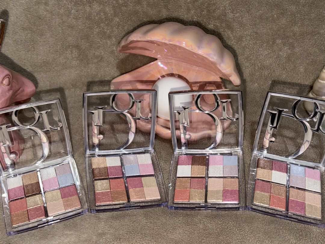 Dior Backstage Glow Maximizer Palette Highlighter (Category: Makeup) located in Quezon City. Submitted by rhai_decluttering (Listing ID 1465155989, Image 1). Description: - Authentic Dior Makeup Palettes (16 shades highlighters) - Features multi-shade pans with metallic, bronze, pink, and neutral tones - Ideal for full face highlighting, sculpting, and contouring - Comes in signature clear packaging with the Dior logo last palette available 😊.