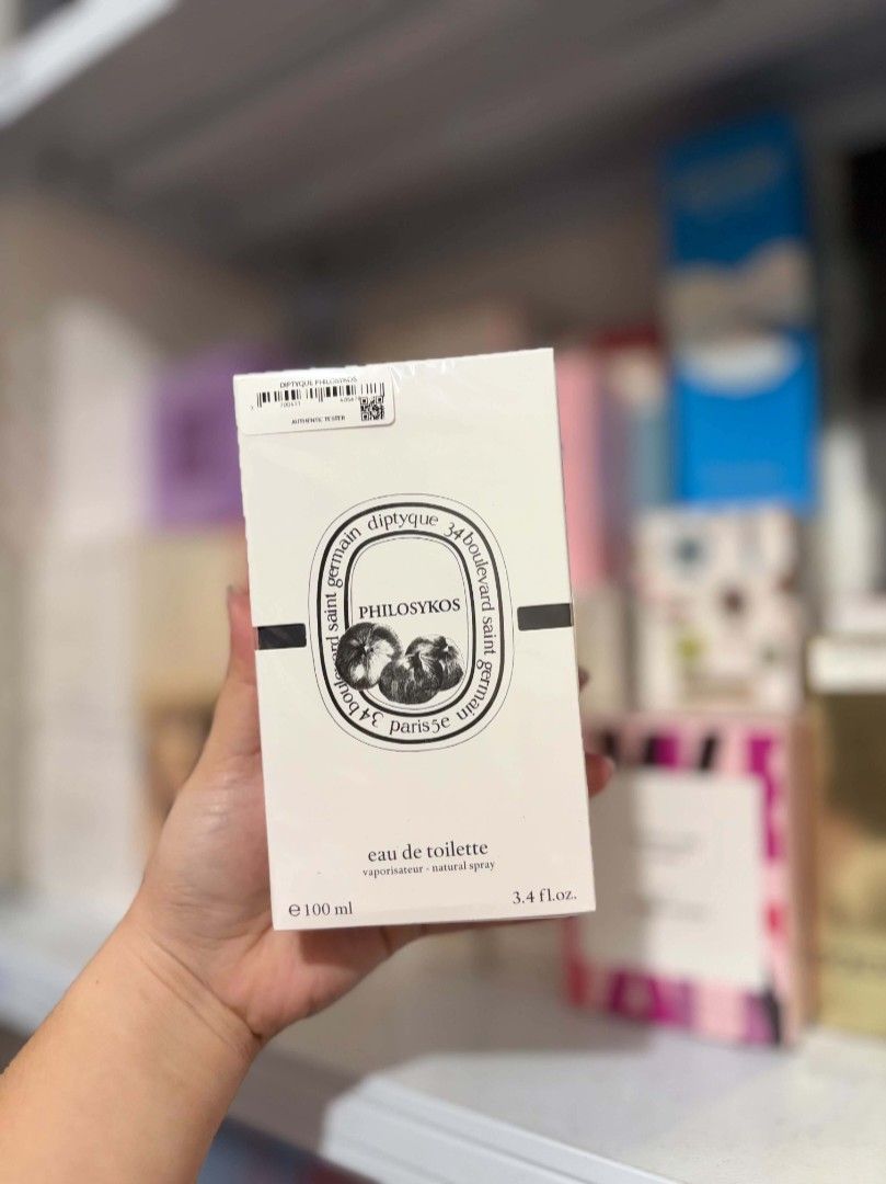 Diptyque Philosykos US TESTER (Category: Fragrance & Deodorants) located in Manila. Submitted by sashaclaires.x.x (Listing ID 1465079351, Image 1). Description: brand new & sealed 🩷 same bottle, same box sa original US TESTER PERFUME mabango! perfect pang gift 🫶🏻.