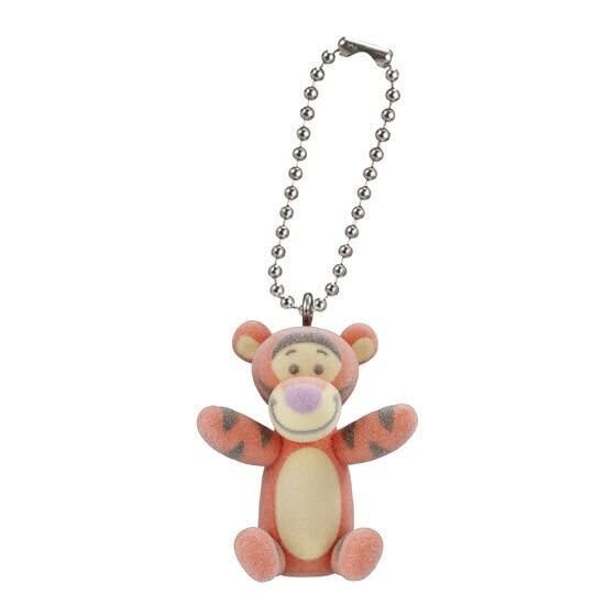 Disney Tigger Flocked Figurine Keychain Bag Charm (Category: Character Goods) located in Santa Rosa. Submitted by kaydecluttersnow (Listing ID 1464995039, Image 3). Description: Official Bandai Gacha from Tokyo, Japan. RFS: Wanted Pooh so this was an extra pull. - Adorable Tigger figurine keychain with a soft, flocked velvety texture - Features iconic orange stripes, cream belly, and a cute purple nose - Equipped with a sturdy silver ball chain f