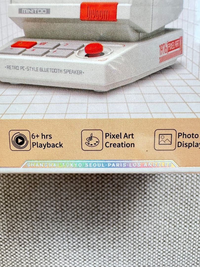 Divoom MiniToo Wireless Speaker | Brand New In Box (Unopened/Sealed) (Category: Soundbars, Speakers & Amplifiers) located in Marikina City. Submitted by swifttree.36ddf8 (Listing ID 1465029295, Image 2). Description: 100% Brand New In Box (BNIB) Letting go of a completely untouched, unopened Divoom MiniToo pixel art Bluetooth speaker. The original plastic seal/shrink-wrap is still perfectly intact (see photos). Excellent choice for a gift, desk s