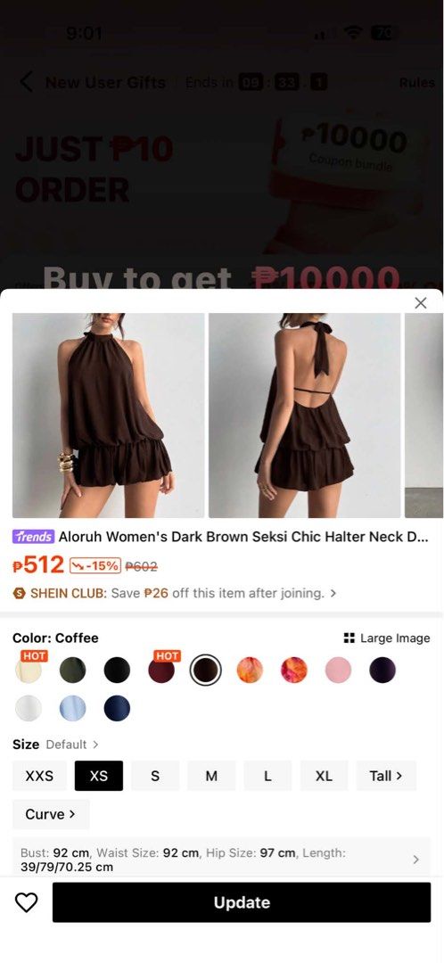 DRESS SHEIN BRANDNEW (Category: Dresses) located in Mexico. Submitted by mallarinathalie (Listing ID 1465033825, Image 1). Description: brandnew med to large frame.