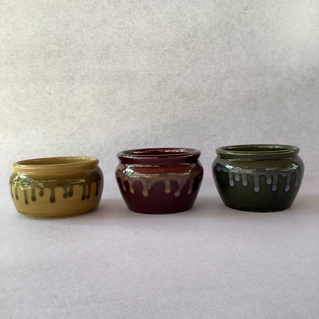 Drip-glaze Pots (Category: Food Organization & Storage) located in Davao. Submitted by atbpshop192593 (Listing ID 1465169748, Image 1). Description: Php120 each Drip-glaze Pots *please comment, “Mine+color” Please REVIEW PHOTOS We use 100% repurposed packaging materials SF starts at Php70 via Flash Express First to pay.