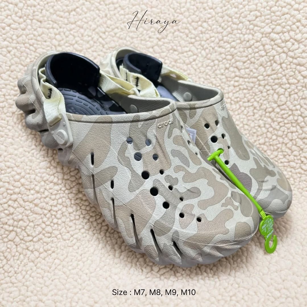 Echo clog Bone Duck Camo (Category: Shoe inserts & accessories) located in Rizal. Submitted by hiraya16 (Listing ID 1465036989, Image 1). Description: Available onhand ready to ship Other sizes available? DM ✉️ + SF via J&T only.
