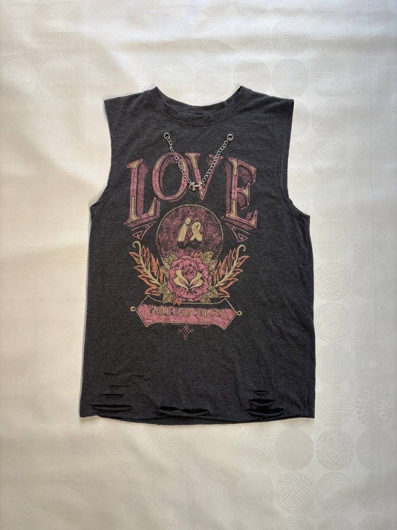 Y2K grunge tank top (Category: Tshirts & Polo Shirts ) located in Tacurong. Submitted by ukayutopia (Listing ID 1465061480, Image 1). Description: Dimes: W18×L26.5 ‎Condition: Excellent ‎Color rate: 8/10.