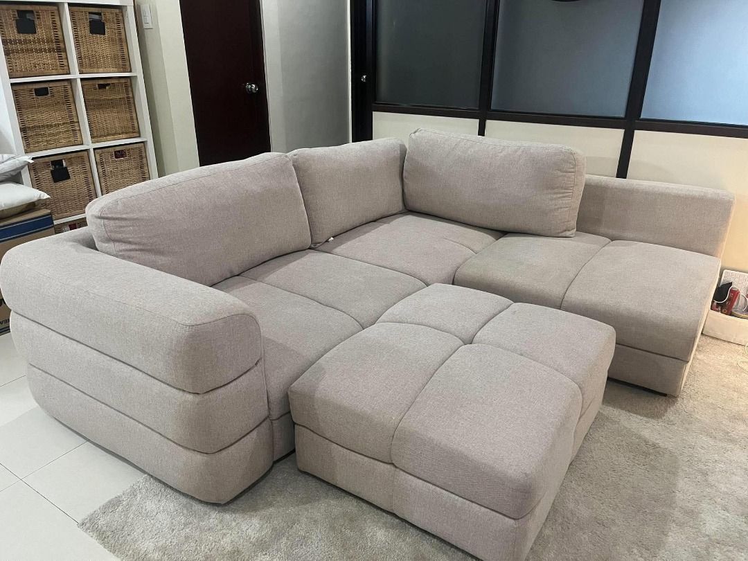 Emrick 3 Seater Sofa (Category: Sofas) located in Quezon City. Submitted by abztan401331 (Listing ID 1465016190, Image 3). Description: Emrick 3 Seater with Ottoman -Original owner and used for over a year -Shipping is to be shouldered by buyer.
