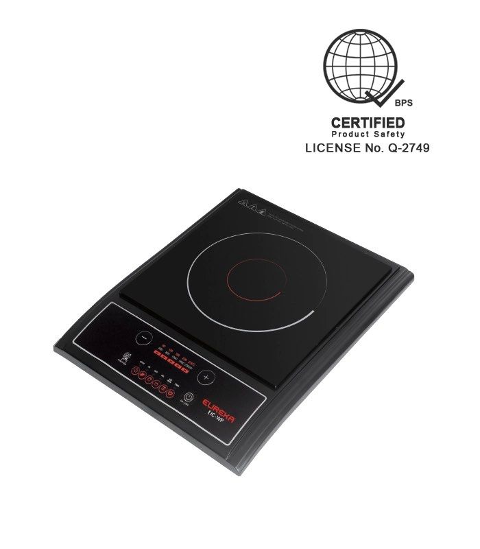 Eureka EIC-WP Induction Cooker (Category: Cookers) located in Manila. Submitted by flyingyvon (Listing ID 1465011506, Image 1). Description: - Model: Eureka EIC-WP Single-Burner Induction Cooker - Surface: Sleek and durable black glass - Controls: Easy-to-use digital touch controls with adjustable power levels - Safety: Certified with BPS license Q-2749 - Design: Compact countertop unit, ideal for small kitchens, dorms, or daily use - Condition: 