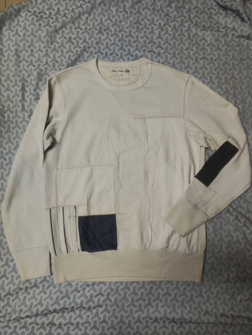 Eye junya watanabe x Merz b. Schwanen (Category: Activewear) located in Bacoor. Submitted by silverdeer-ba35 (Listing ID 1465112259, Image 1). Description: forsale junya watanabe x Merz b. Schwanen®️ patchwork crew neck authentic japan made size. medium actual dimes. 21 x 26.5 Excellent to as new condition sariwa pa no issue need wash only 4000 lang yours na bacoor cavite location Dm📩 sure buyer..tnxxx.