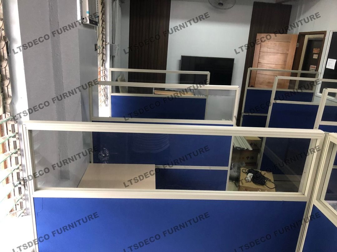FABRIC WITH GLASS WORKSTATION OFFICE PARTITION (Category: Office Furniture & Fixtures) located in Quezon City. Submitted by youngearth_667e84 (Listing ID 1465009167, Image 3). Description: 📌Please note: Prices shown are for reference only 📌STARTING PRICE: ₱4,500 Actual price may vary depending on size, material, quantity, and specifications. LTSDECO Home and Office Furniture Trading MANUFACTURER • FABRICATOR • SUPPLIER 📲 V i b e r : +63 923 84
