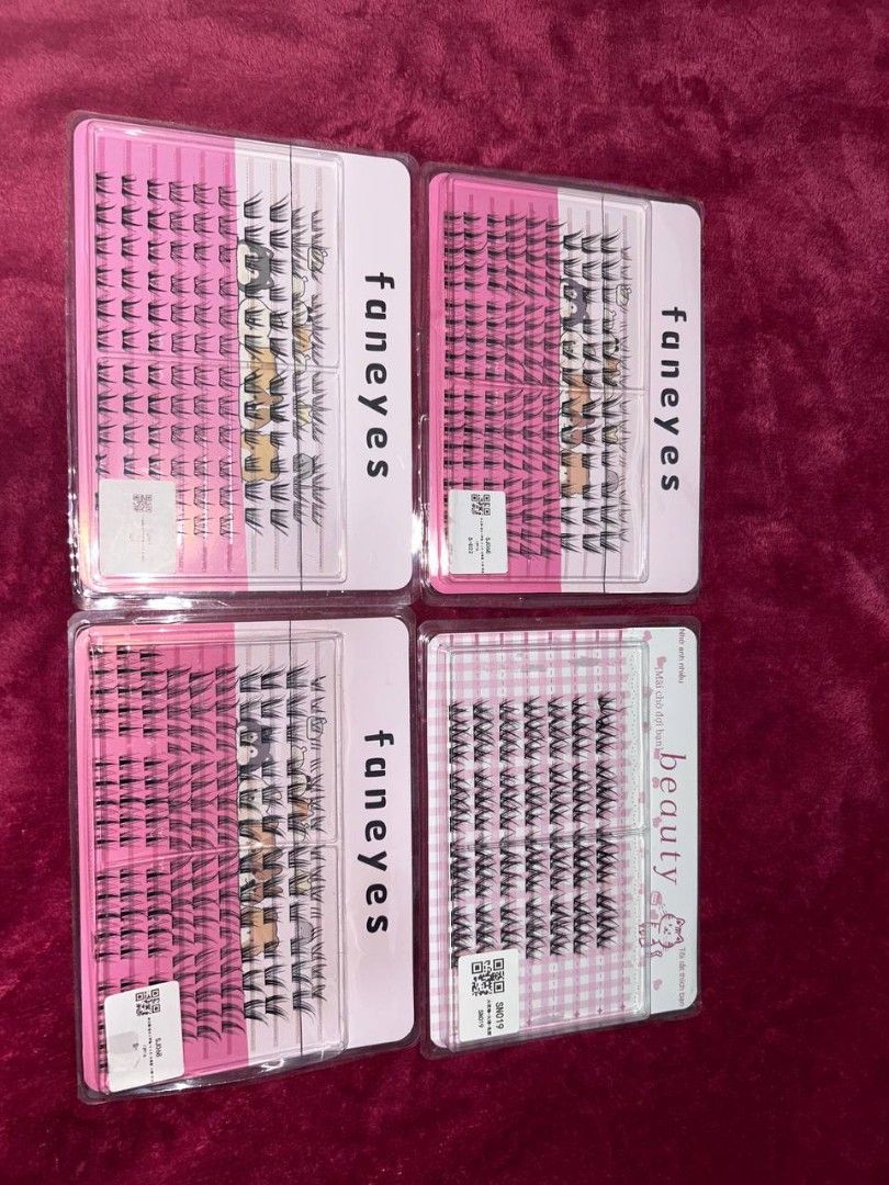 Faneyes bundle self adhesive cluster false eyelashes (Category: Makeup) located in Manila. Submitted by coolstuffs__ (Listing ID 1465159705, Image 2). Description: 89 each orig price takeall for only 149 3 self adhesive 1 glue-free.