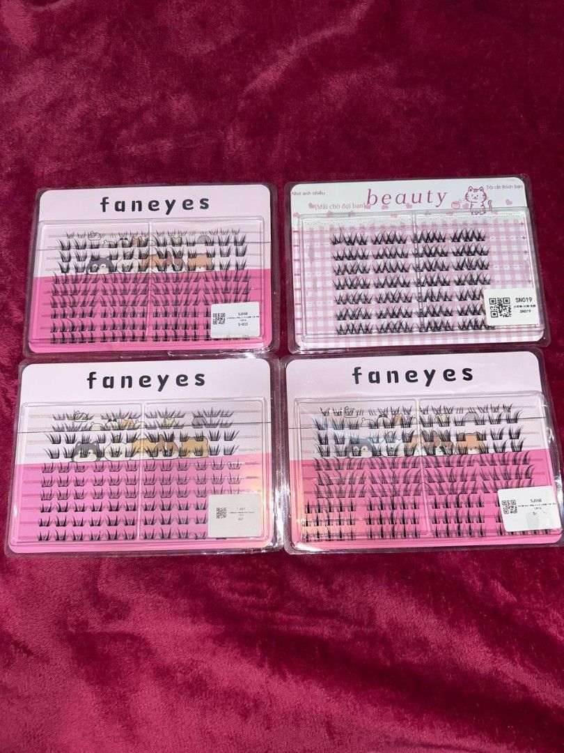 Faneyes bundle self adhesive cluster false eyelashes (Category: Makeup) located in Manila. Submitted by coolstuffs__ (Listing ID 1465159705, Image 1). Description: 89 each orig price takeall for only 149 3 self adhesive 1 glue-free.