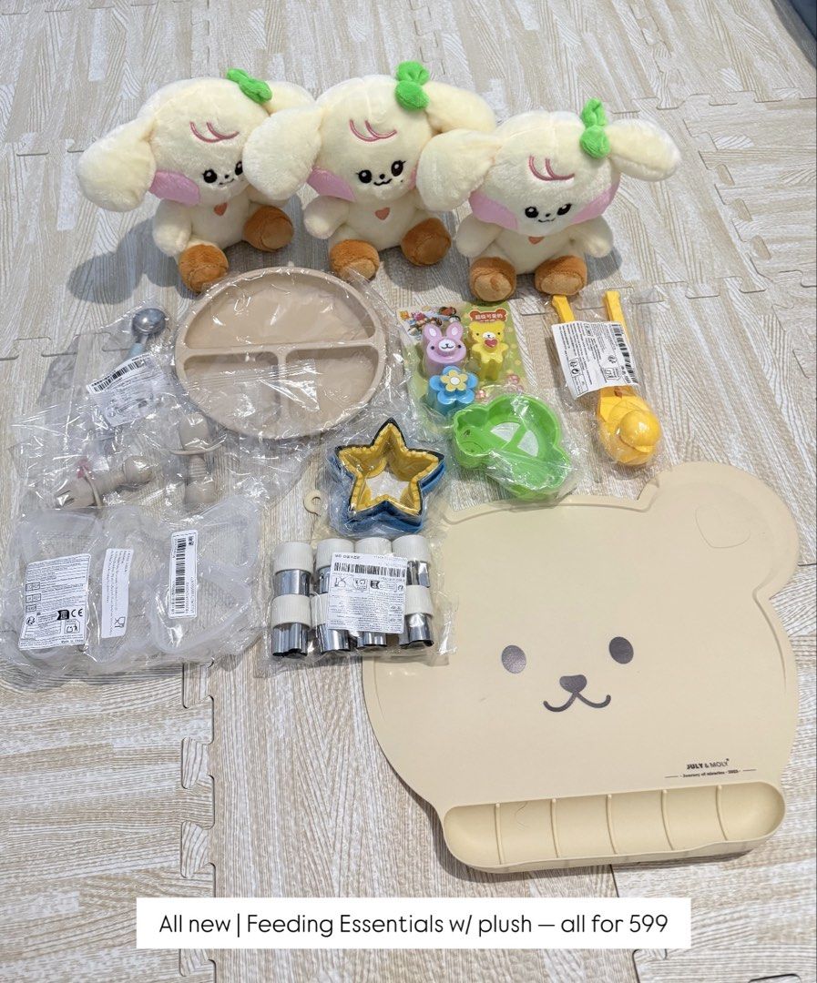 Feeding Essential and Plush | All New (Category: Weaning & Toddler Feeding) located in Las Pinas. Submitted by mitch_24 (Listing ID 1465100004, Image 1). Description: .