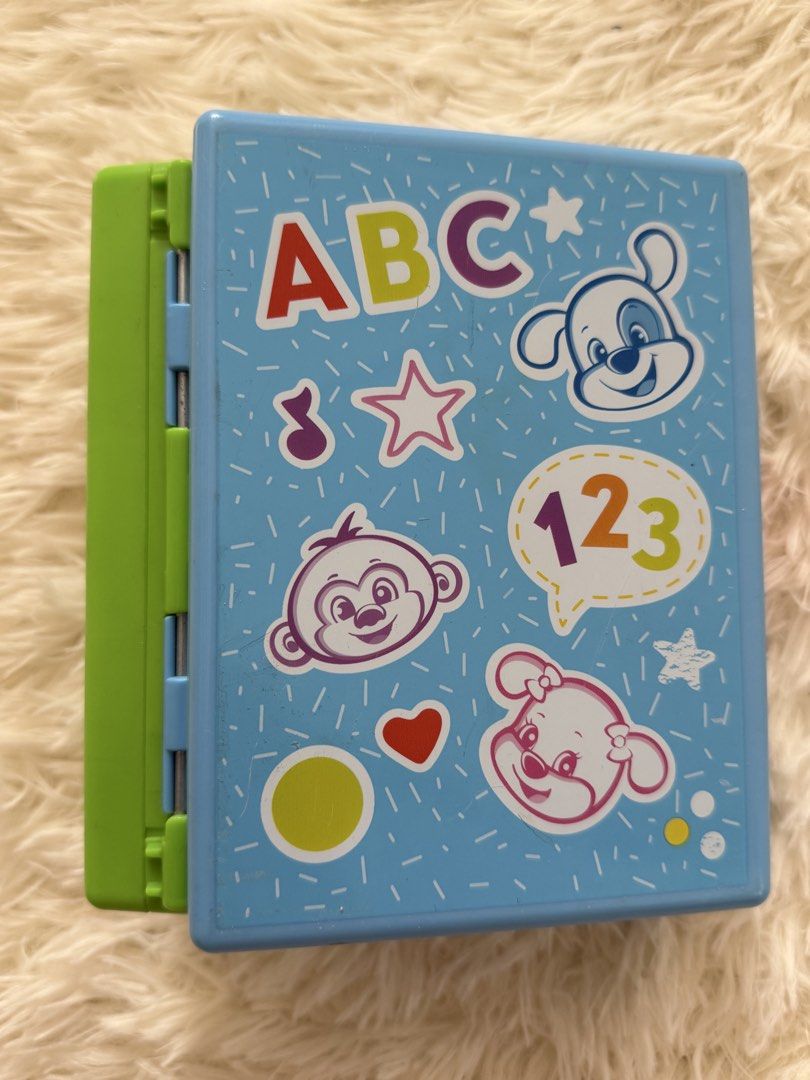 Fisher price educational book batt op (Category: Infant Playtime) located in Cabuyao City. Submitted by affordable_love_items (Listing ID 1464972910, Image 1). Description: Working Cabuyao laguna.
