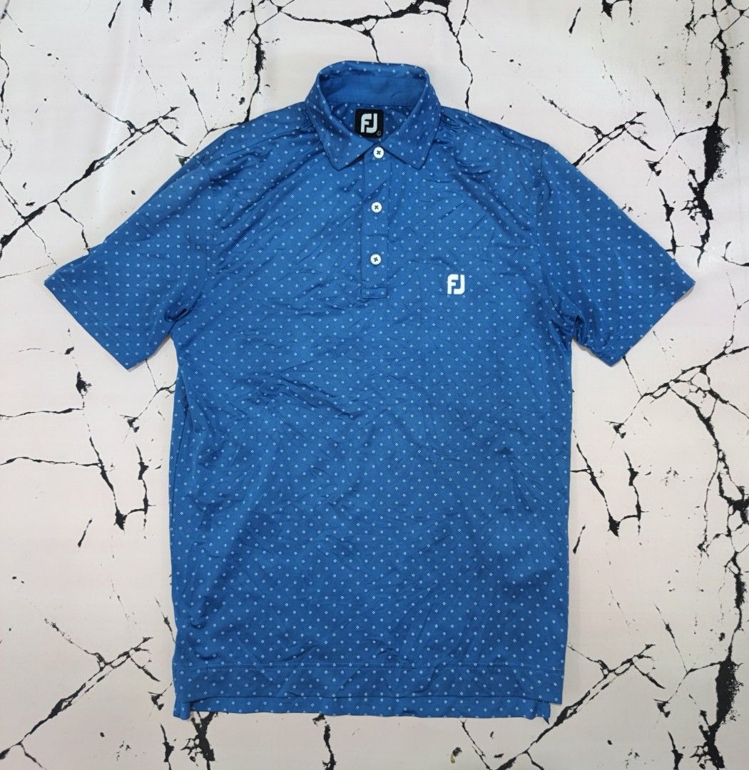 FJ GOLF POLO SHIRT (Category: Activewear) located in Cebu City. Submitted by papart1993 (Listing ID 1465000649, Image 1). Description: FOOT JOY GOLF POLO SHIRT AS NEW ROYAL BLUE LARGE 21 W 28-30 LOMG BACK W .