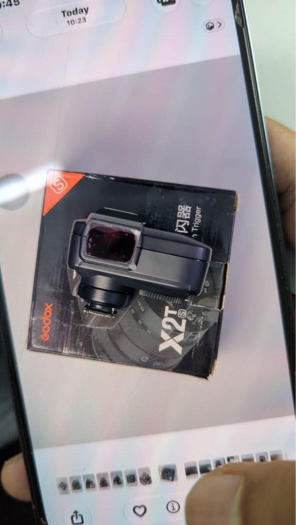 Flash Trigger Camera (Category: Other Photography Accessories) located in Georgetown. Submitted by azizafrina (Listing ID 1465167959, Image 2). Description: 📸 FOR SALE: GODOX X2T-S TTL WIRELESS FLASH TRIGGER (SONY) Nak let go Godox X2T-S untuk Sony dalam keadaan yang masih cantik dan terjaga! ✨ Condition: 9.5/10 * Baru digunakan sekitar 3–4 kali sahaja. * Masih dalam keadaan baik, hampir seperti baru. * Kotak asal masih ada. * Semua dalam keadaa