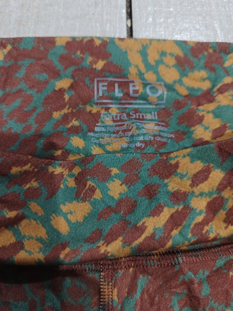 FLEO Animal Print Athletic Shorts Extra Small (Category: Shorts) located in Manila. Submitted by lilianapat52117 (Listing ID 1465107412, Image 3). Description: FLEO TRUE HIGH SHORT LEOPARD XS WAIST 21-24 LENGTH 13 EUC NO ISSUES 300.