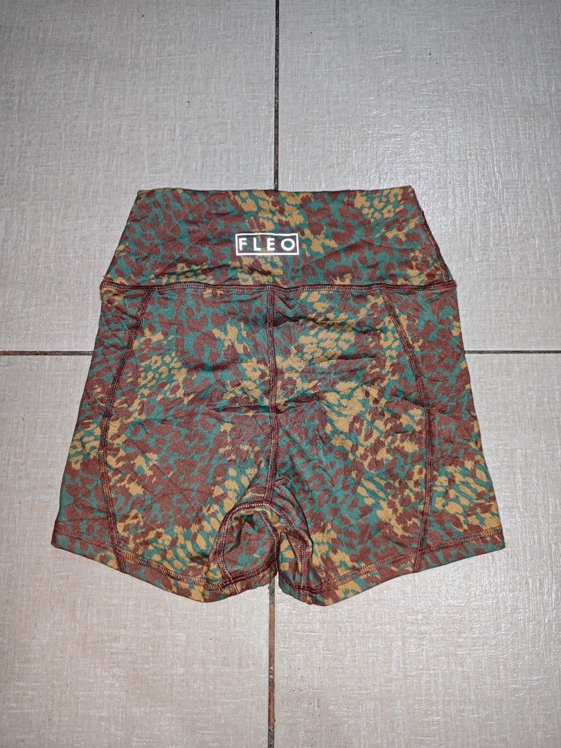FLEO Animal Print Athletic Shorts Extra Small (Category: Shorts) located in Manila. Submitted by lilianapat52117 (Listing ID 1465107412, Image 2). Description: FLEO TRUE HIGH SHORT LEOPARD XS WAIST 21-24 LENGTH 13 EUC NO ISSUES 300.